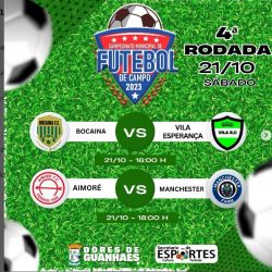 🏆 A emoção do futebol continua em Dores de Gunhães, com a quarta rodada do campeonato Municipal 2023.