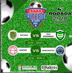 🏆 A emoção do futebol continua em Dores de Gunhães, com a quarta rodada do campeonato Municipal 2023.