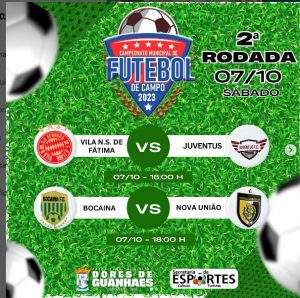 🏆 A emoção do futebol continua em Dores de Guanhães, com a segunda rodada do campeonato Municipal 2023.