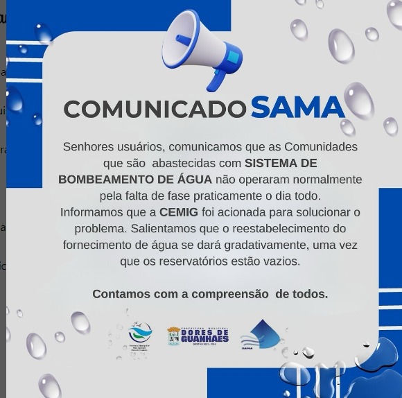 No momento, você está visualizando COMUNICADO SAMA