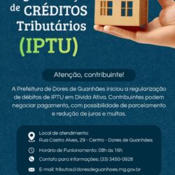 Regularização de CRÉDITOS Tributários (IPTU)