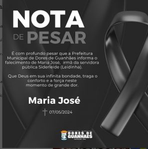 Nota de Pesar!