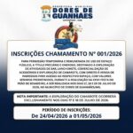 INSCRIÇÕES CHAMAMENTO Nº 001/2026